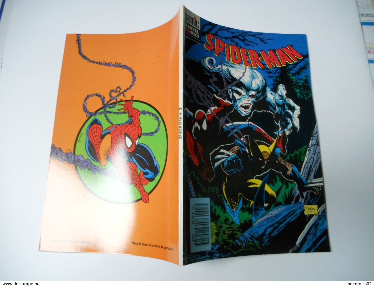 SPIDERMAN SEMIC N°3 PERCEPTIONS   TODD MCFARLANE - Spiderman