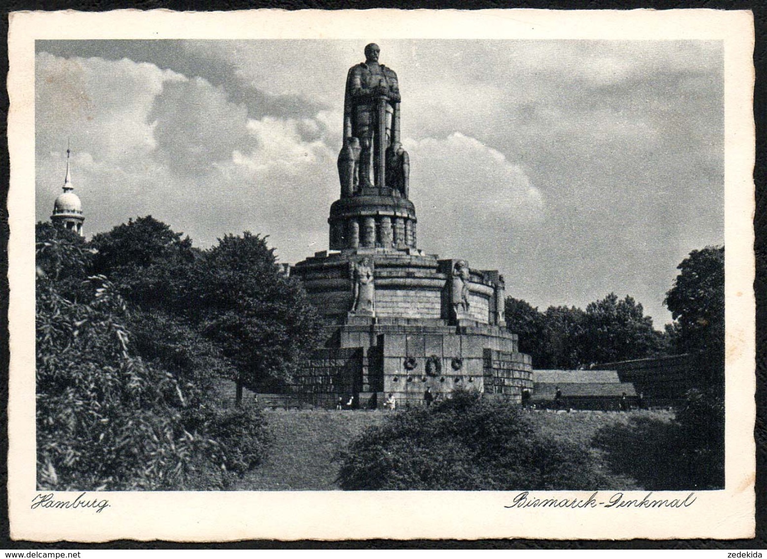 C9568 - Bismarck Denkmal Hamburg - Verlag Hans Andres - Foto Hartz - Denkmäler