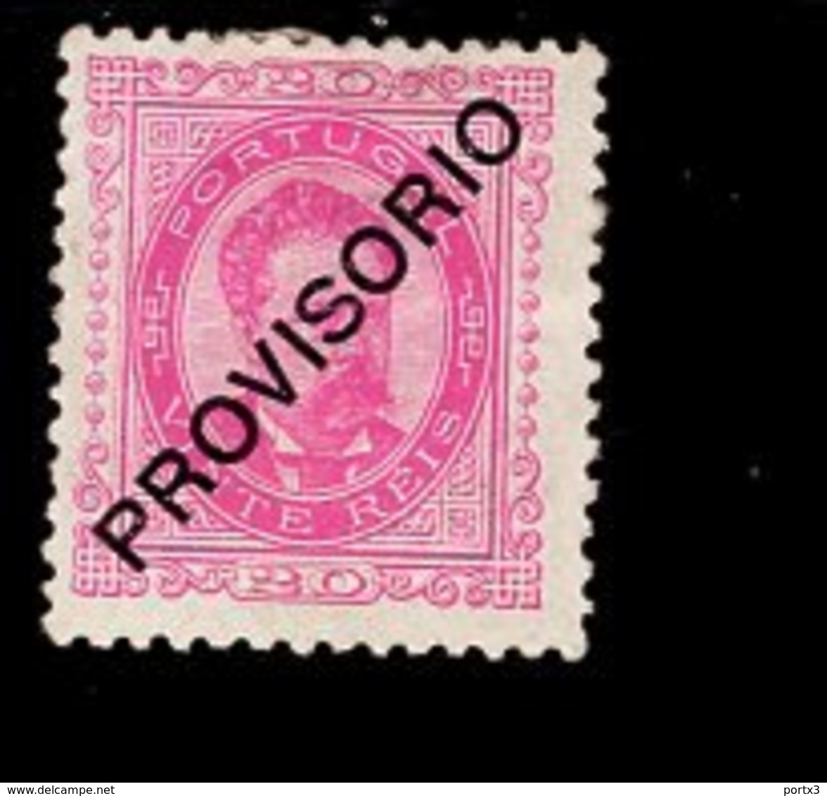 Por.83 König Luis I Mit Aufdruck Provisorio MLH * Falz - Unused Stamps