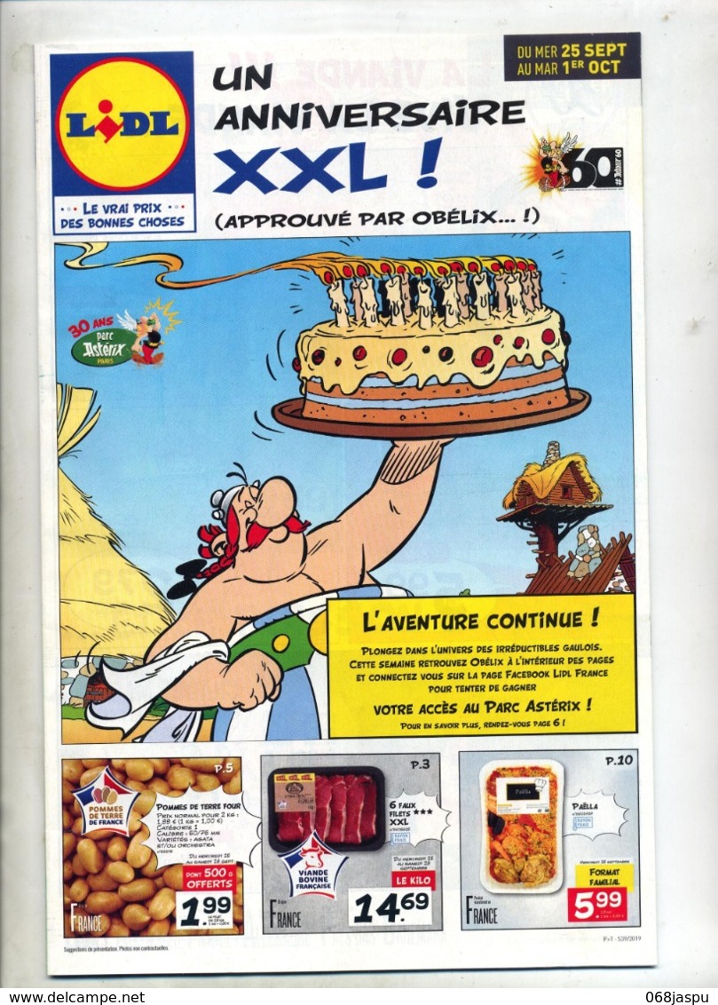 Publicité Lidl Theme Asterix Obelix - Publicités