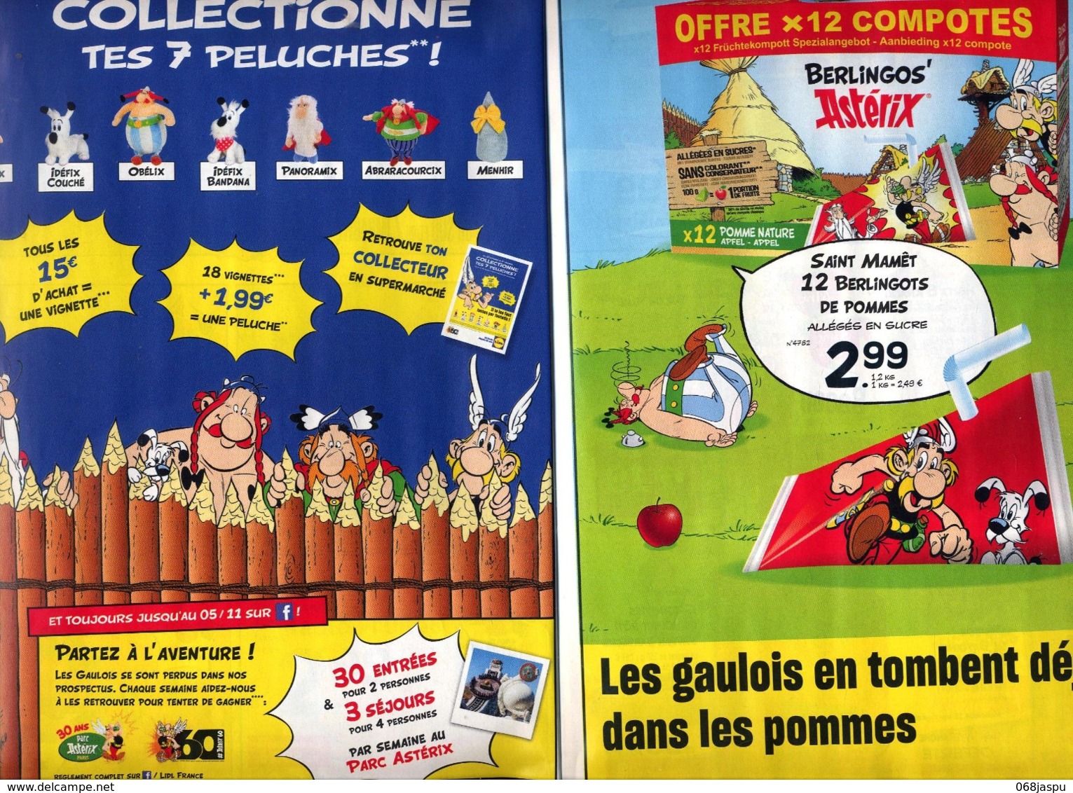 Publicité Lidl Theme Asterix Obelix - Publicités