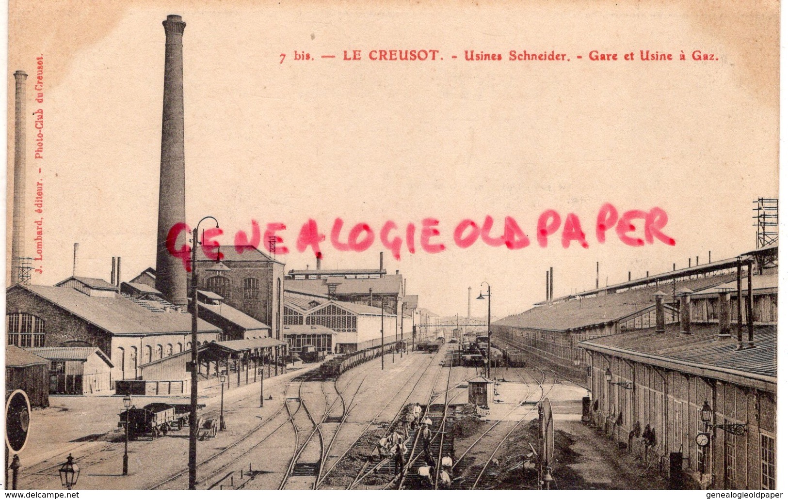 71 - LE CREUSOT - USINES SCHNEIDER - GARE ET USINE A GAZ - Le Creusot