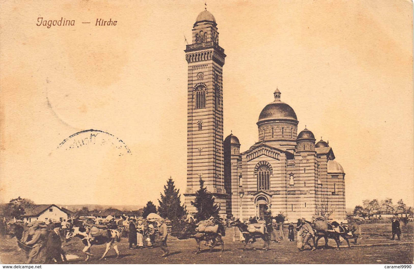 Servië  Serbia  Jagodina   Kirche Church Kerk Eglise Deutsche Feldpost 1917       M 1400 - Serbie