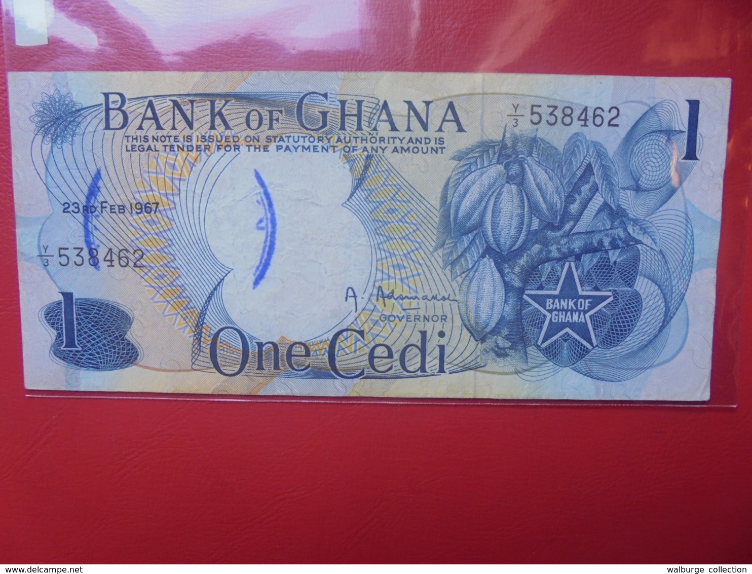 GHANA 1 CEDI 1967 CIRCULER (B.9) - Ghana