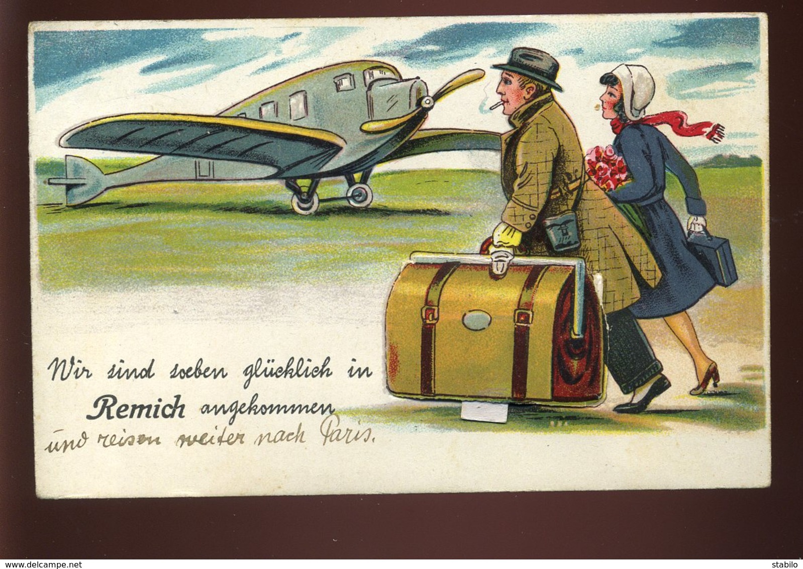 LUXEMBOURG - REMICH - CARTE A SYSTEME - AVION - Remich