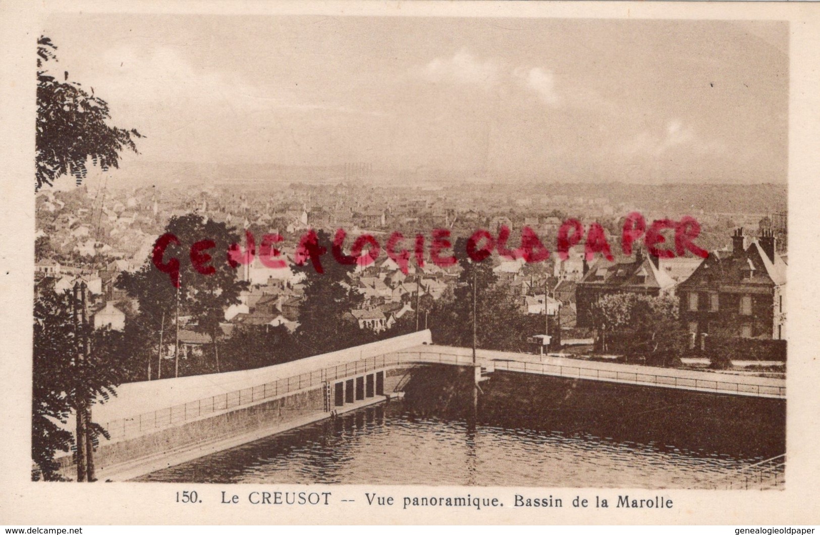 71 - LE CREUSOT - VUE PANORAMIQUE  BASSI DE LA MAROLLE - Le Creusot