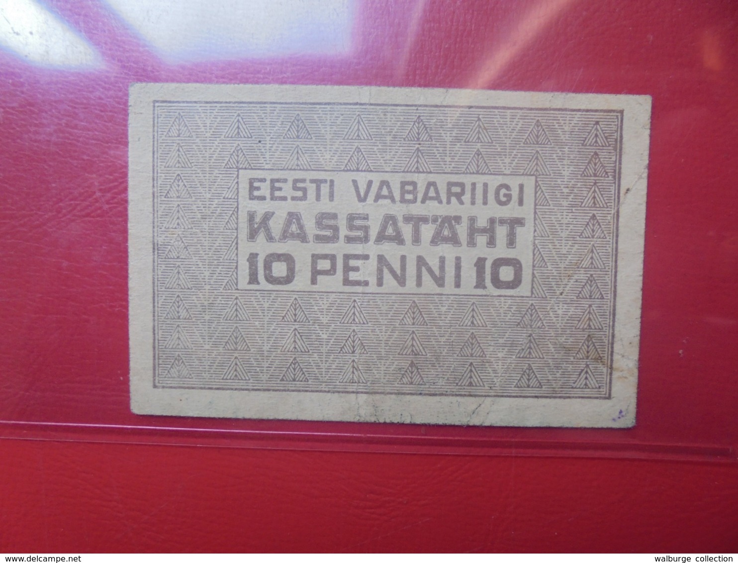 ESTONIE 10 PENNI 1919 CIRCULER (B.9) - Estland