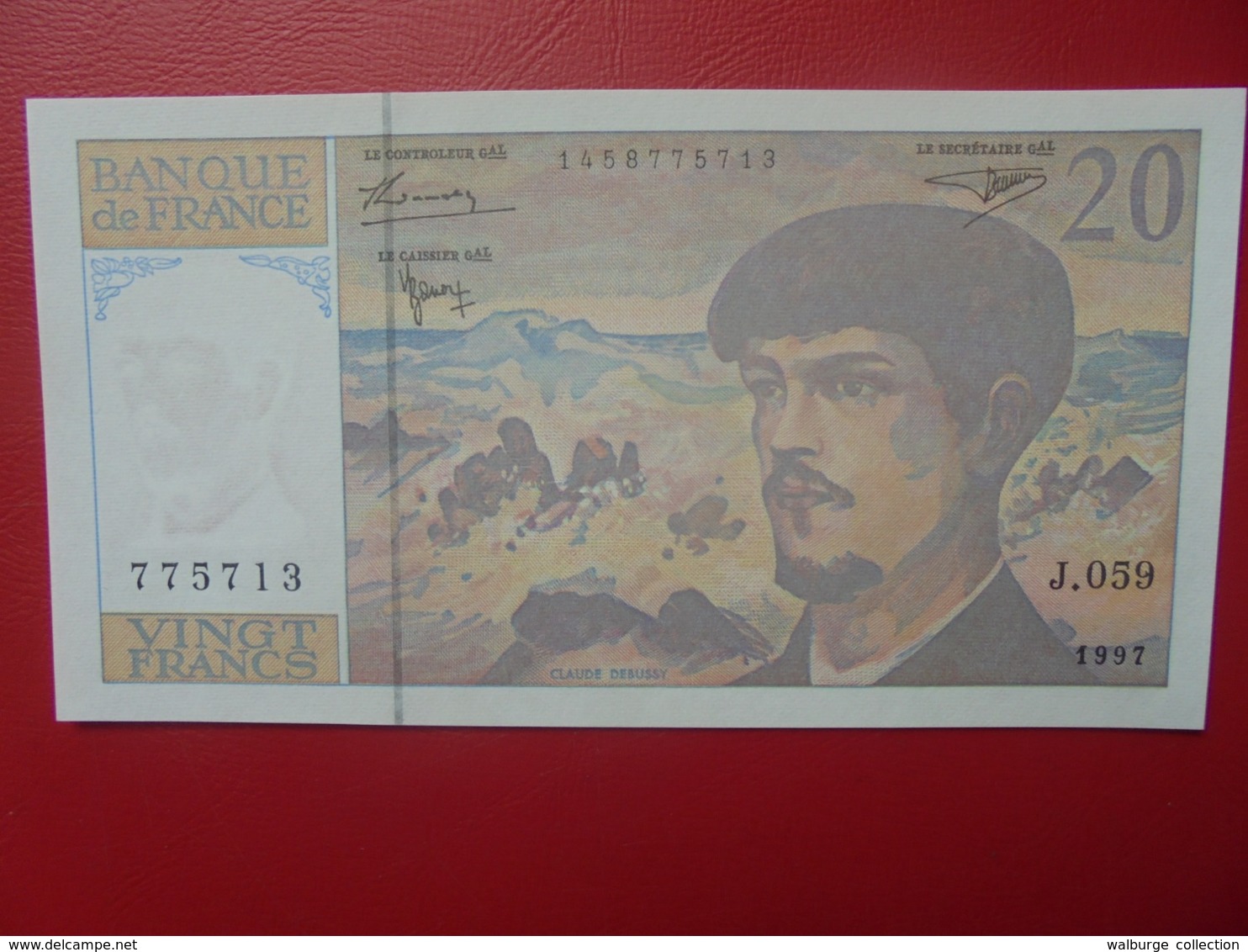 FRANCE 20 FRANCS 1997 SPLENDIDE Et PAS DE TROUS D'EPINGLES (B.9) - 20 F 1980-1997 ''Debussy''