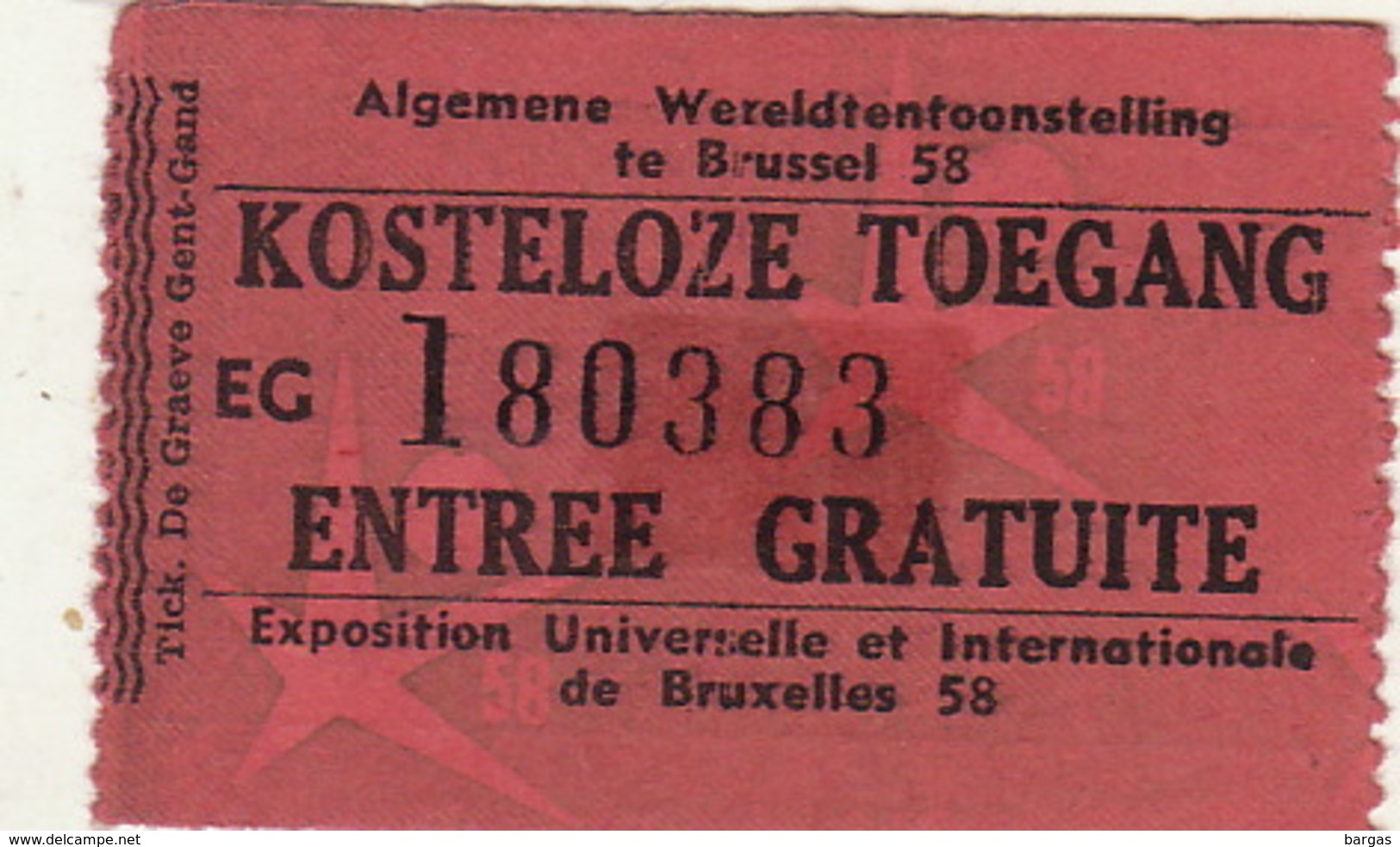 3 Tickets Entrée Exposition Bruxelles 1958 EXPO 58 - Documents Historiques