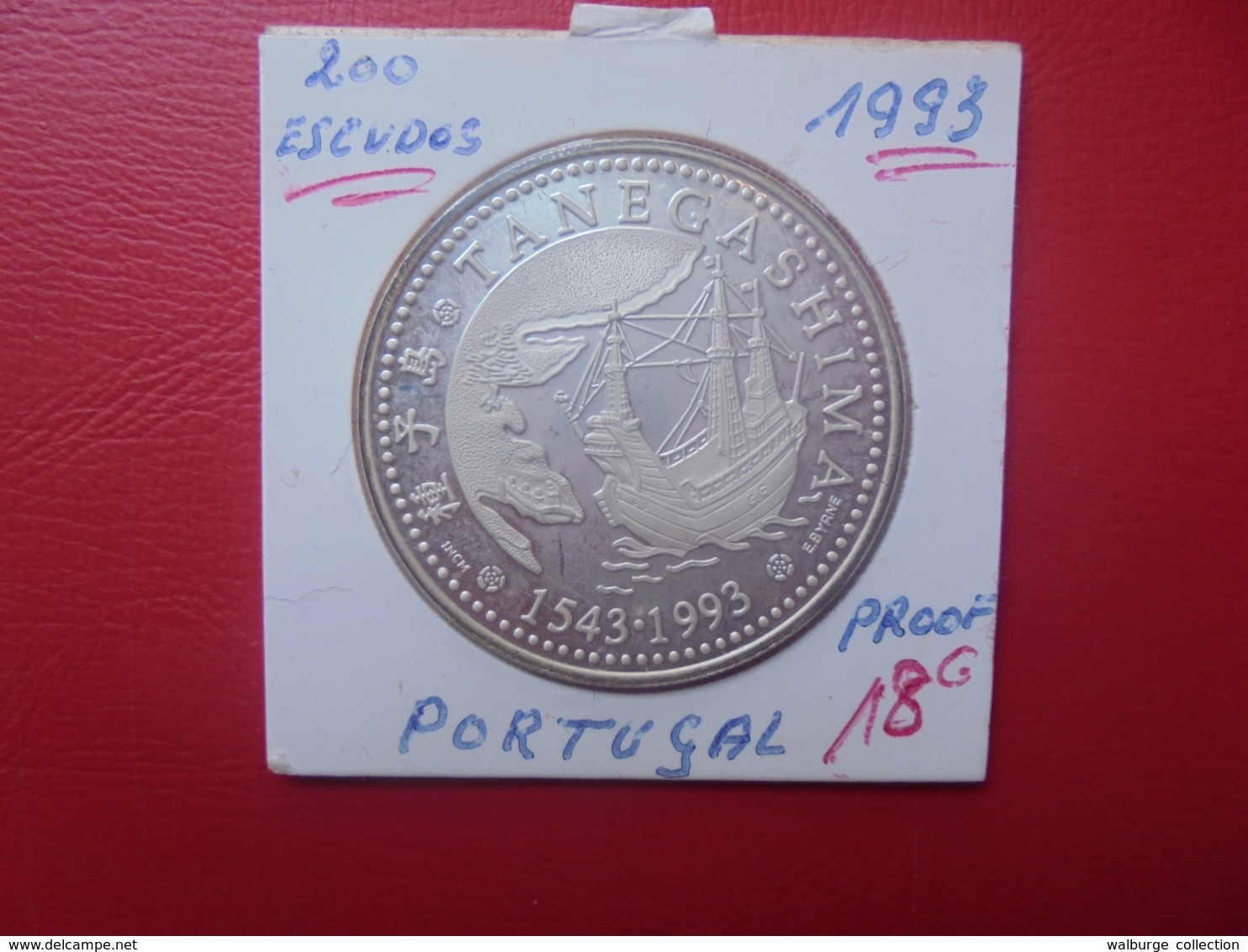 PORTUGAL 200 ESCUDOS 1993 "PROOF" ARGENT (A.1) - Portugal