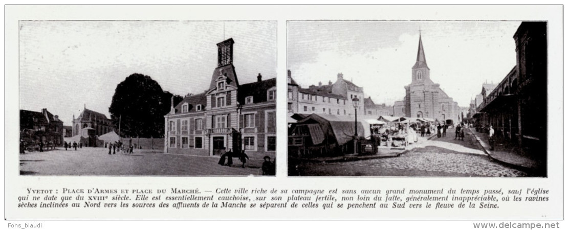 1909 - Iconographie Documentaire - Yvetot (Seine-Maritime) - Vues - FRANCO DE PORT - Non Classés