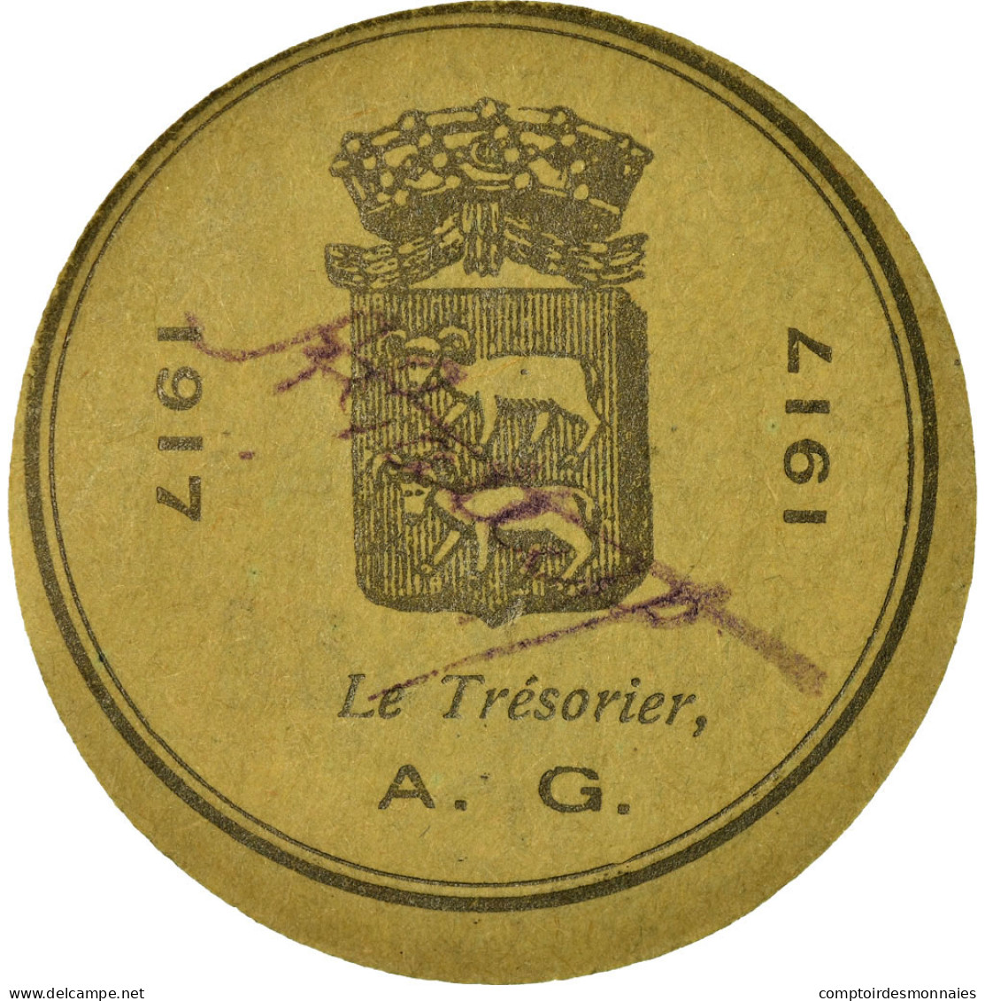 Monnaie, France, Lectoure, 25 Centimes, 1917, SUP, Carton - Noodgeld