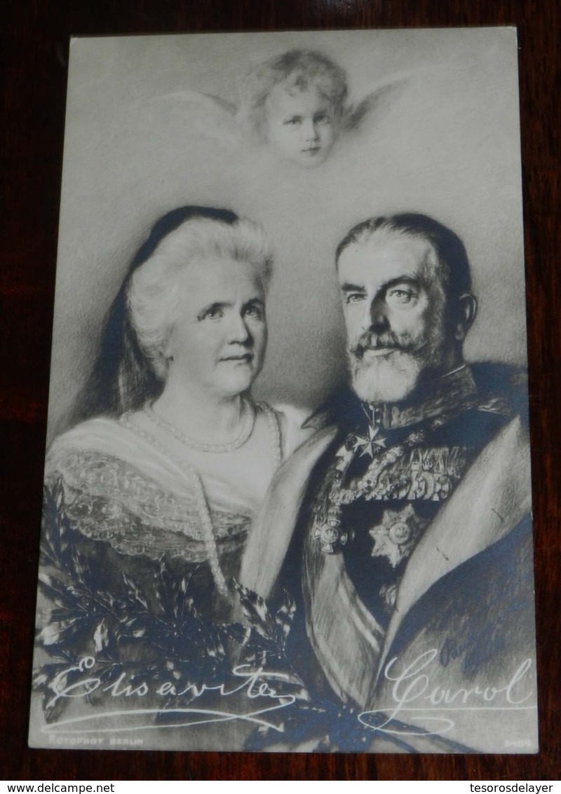 Royalty - M. S. Regele Carol I & Elisaveta, Roumanie Romania Roman, Non CIRCULEE - Rumania