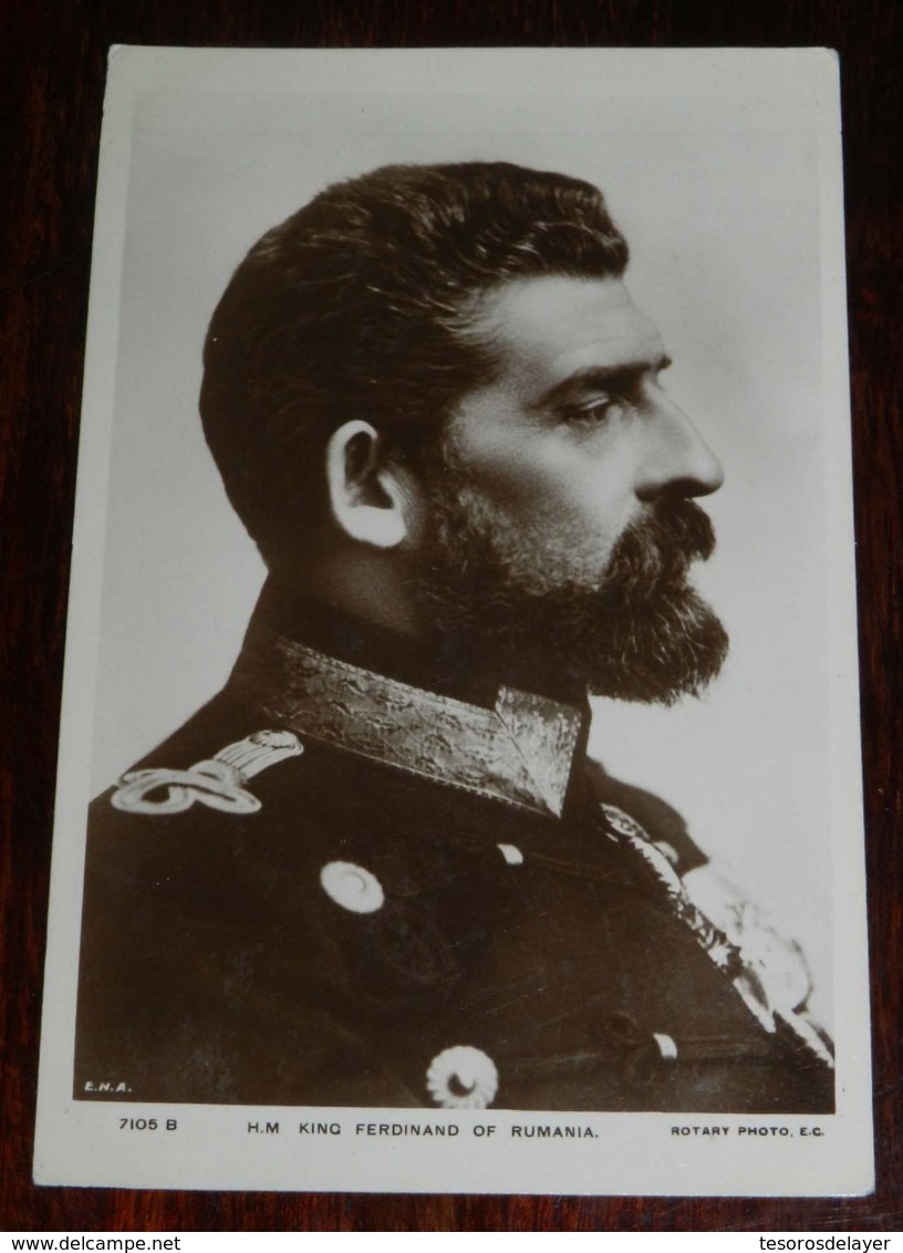 Royalty -h.m. King Ferdinand Of Rumania, Roumanie Romania Roman, Non CIRCULEE - Rumania