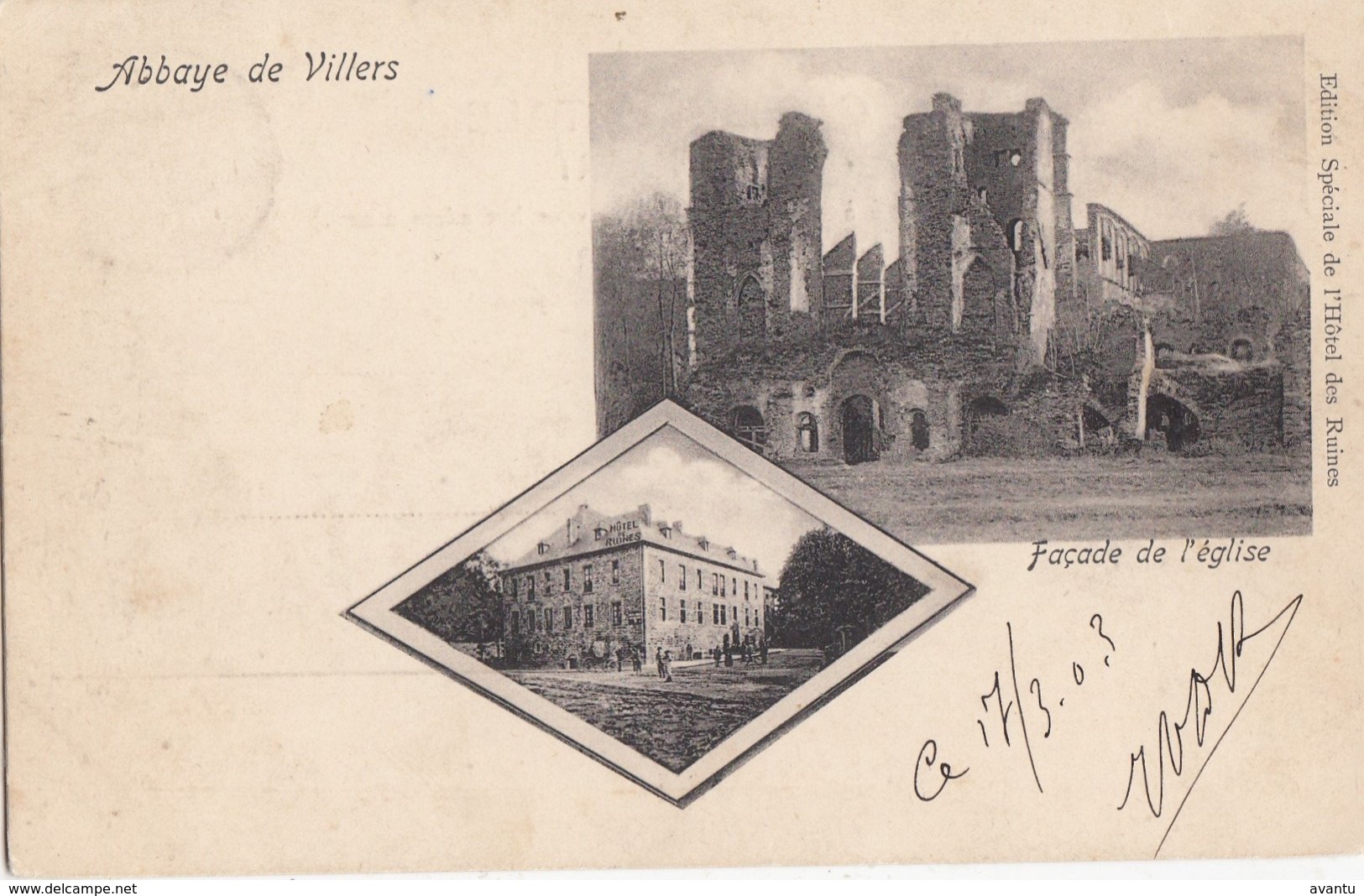 VILLERS LA VILLE / ABBAYE DE VILLERS 1903 - Villers-la-Ville