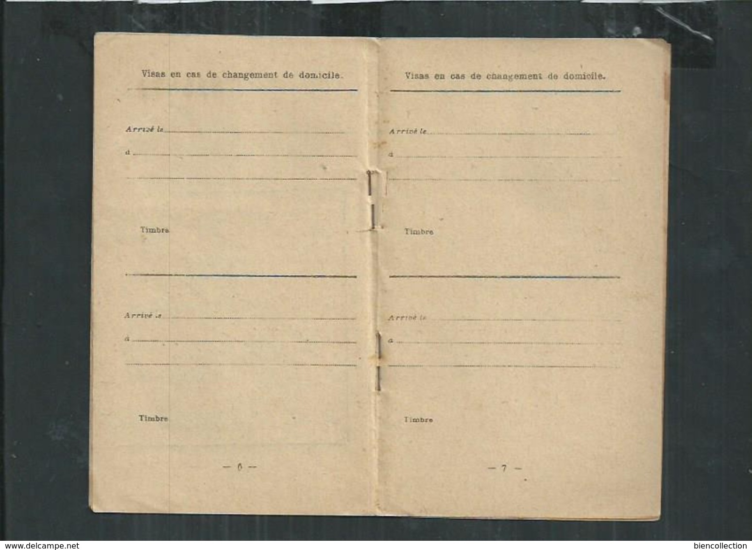 Timbre Fiscal D'Algérie Sur Carte D'identité De 1924 - Sonstige & Ohne Zuordnung