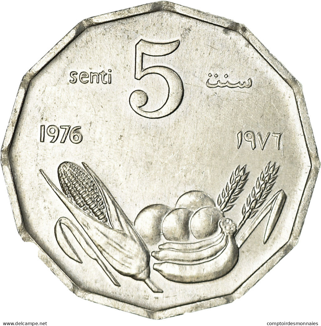 Monnaie, Somalie, 5 Senti, 1976, SUP, Aluminium, KM:24 - Somalia
