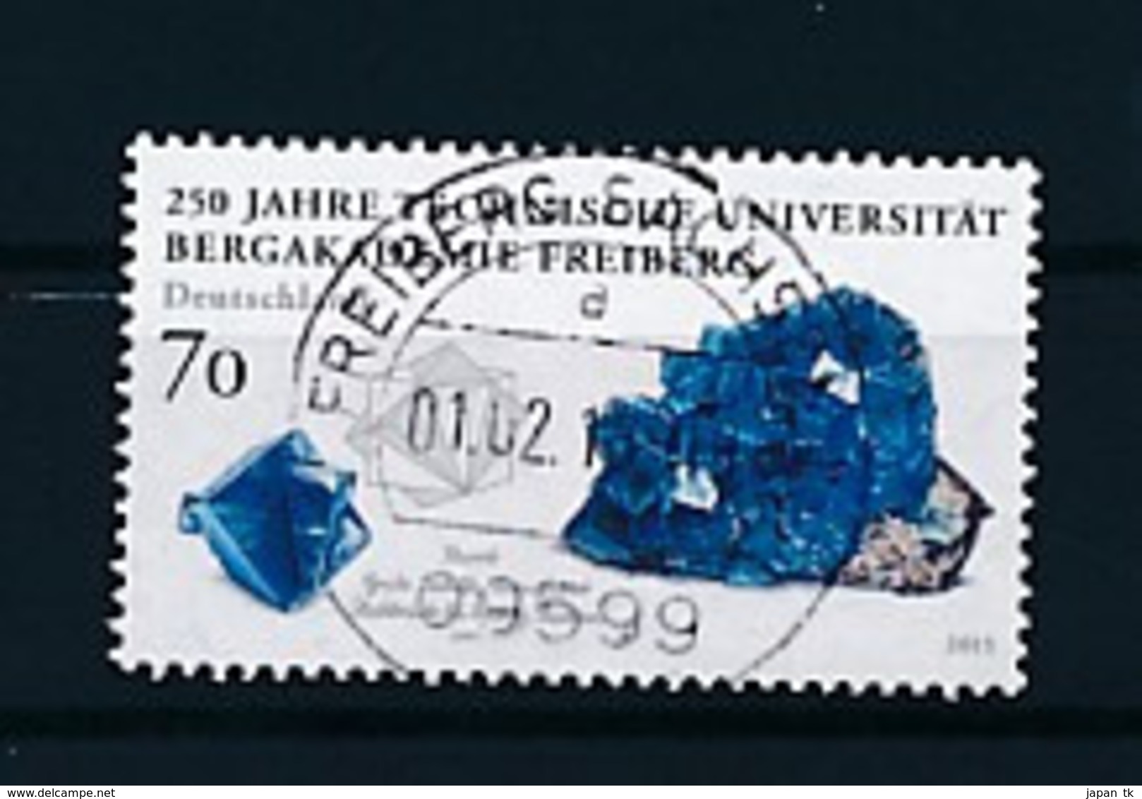 GERMANY Mi. Nr. 3194 250 Jahre Technische Universität Bergakademie Freiberg. - Used - Oblitérés