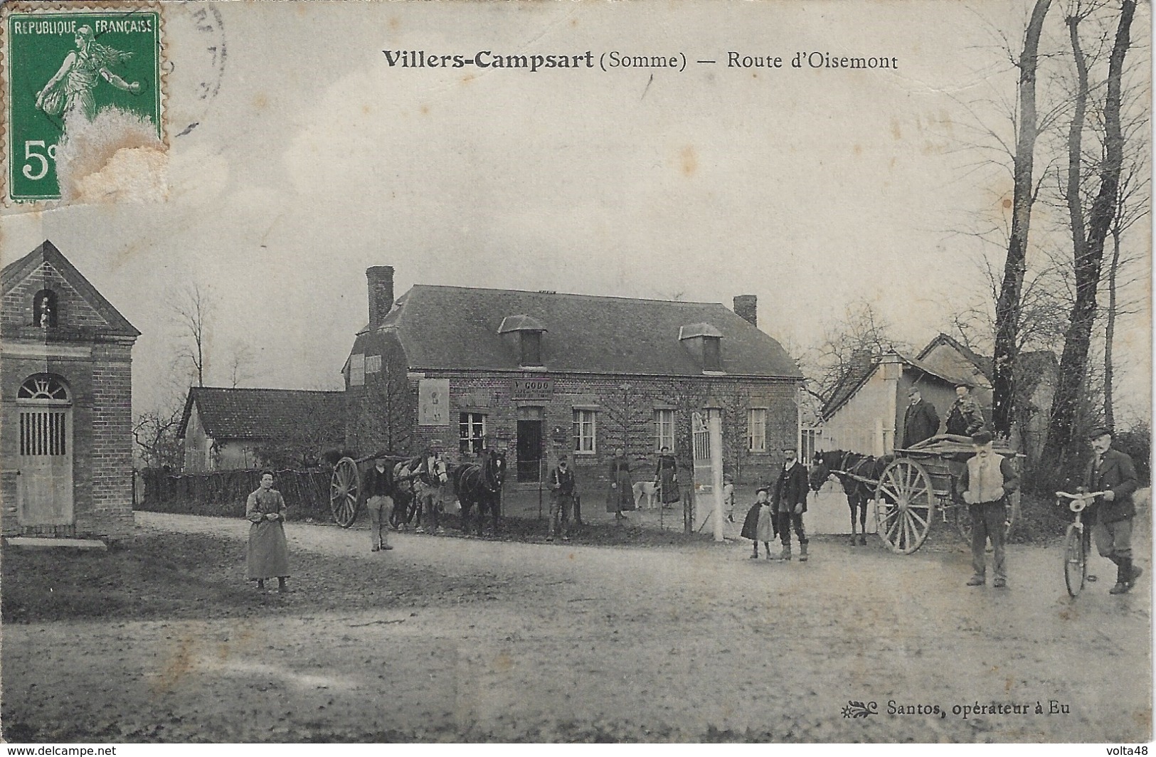 VILLERS - CAMPSART - Route D'Oisemont - Autres & Non Classés