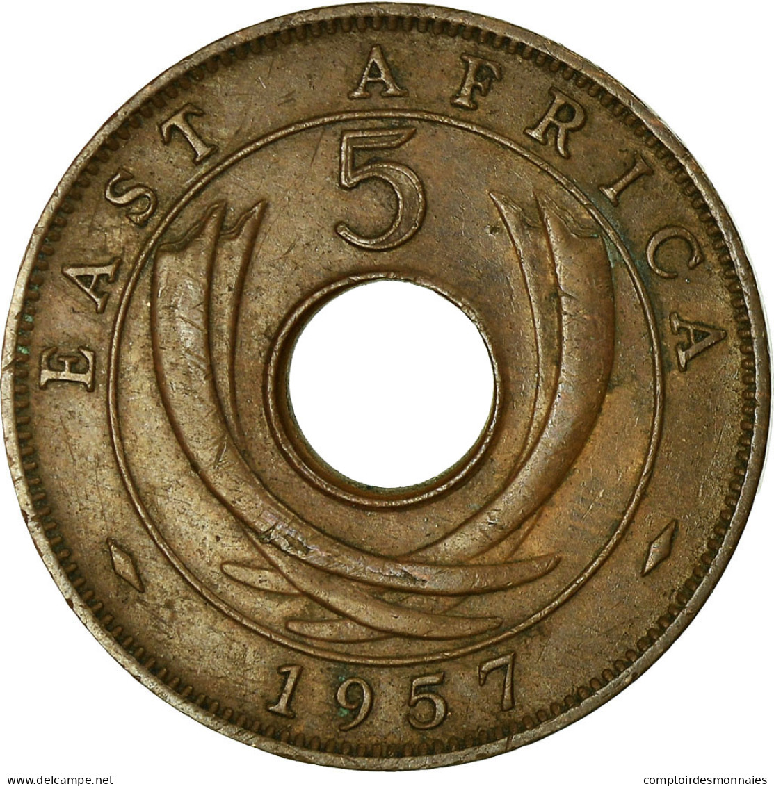 Monnaie, EAST AFRICA, Elizabeth II, 5 Cents, 1951, TTB, Bronze, KM:37 - British Colony