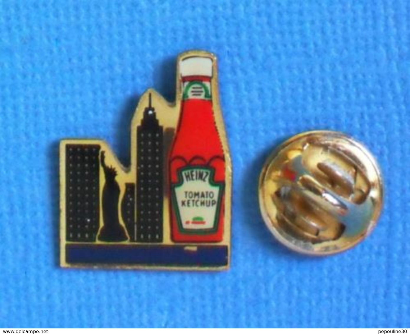 1 PIN'S //  ** HEINZ / TOMATO KETCHUP / NEW-YORK ** - Levensmiddelen