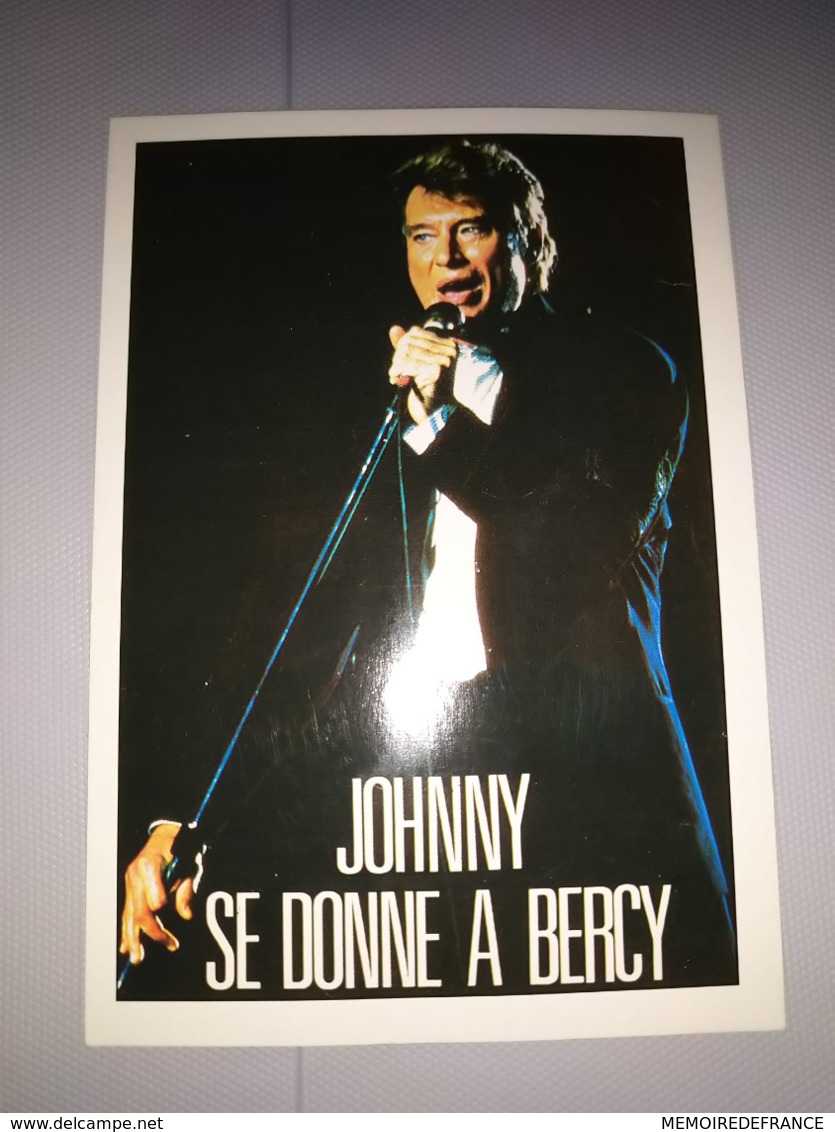 077) RARE : Johnny Hallyday, Concert à Bercy En Septembre 1987, Tirage Limité à 160ex (10,5cmX15cm) - Artisti