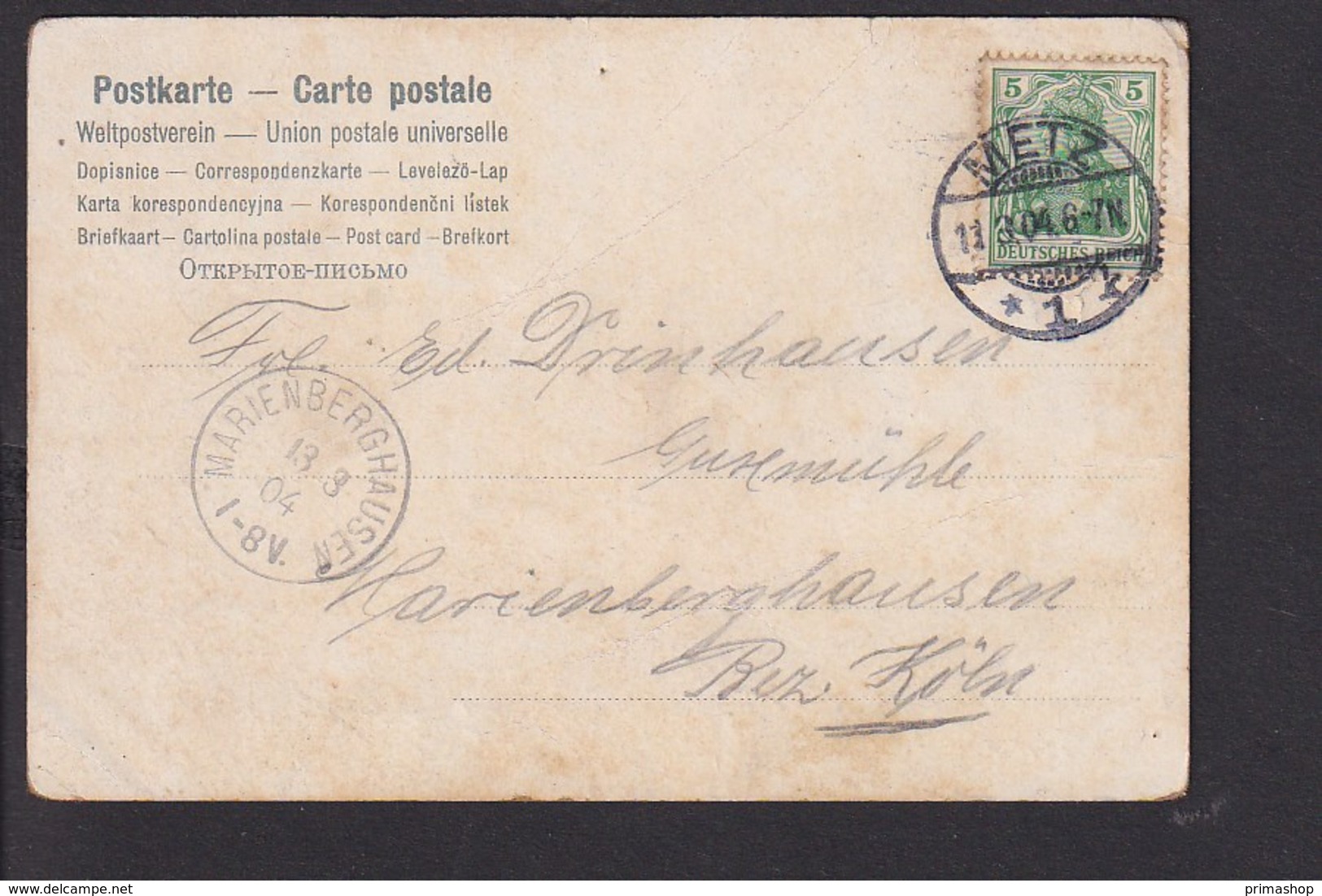 B23 /     Steh Ich In Finsterer Mitternacht / Metz 1904 - Autres & Non Classés