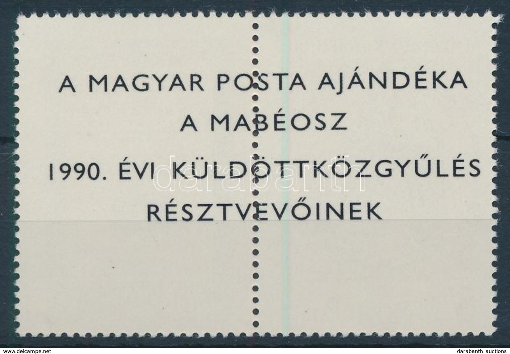 ** 1990 400 éves A Károlyi Biblia Szelvényes Bélyeg 'A Magyar Posta Ajándéka' (30.000) / Mi 4086Zf Present Of The Post - Other & Unclassified