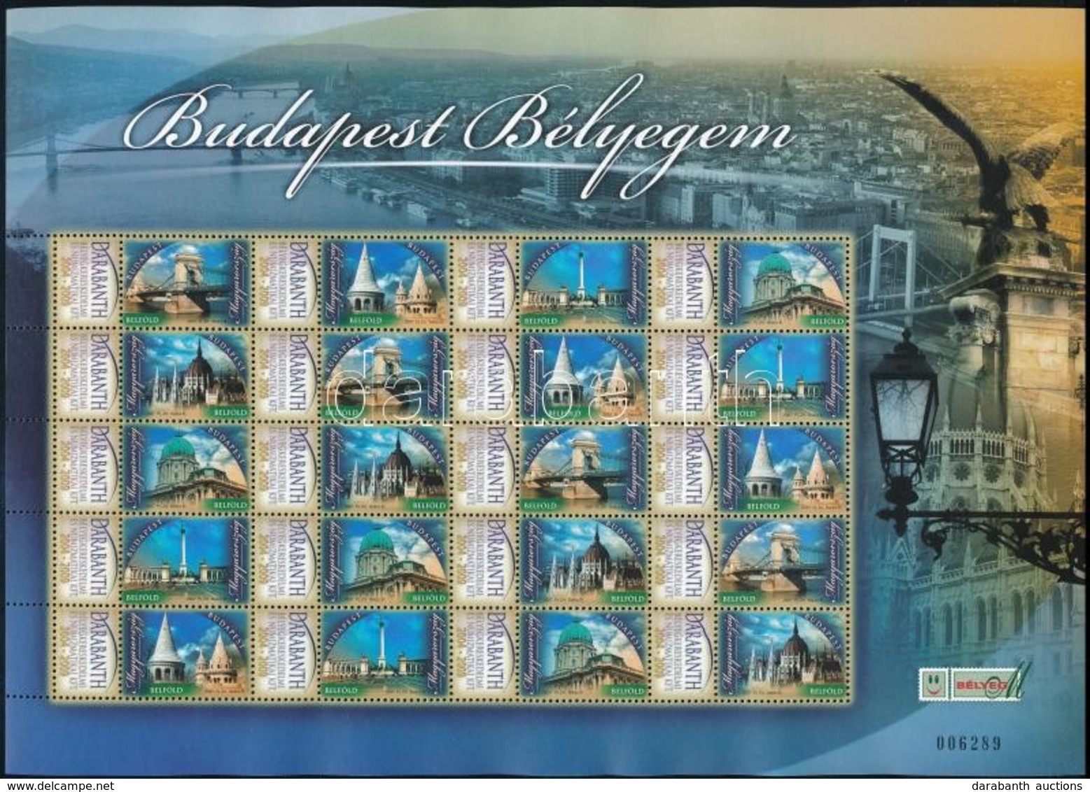 ** 2007 Budapest Bélyegem Megszemélyesített Teljes ív (13.500) - Sonstige & Ohne Zuordnung