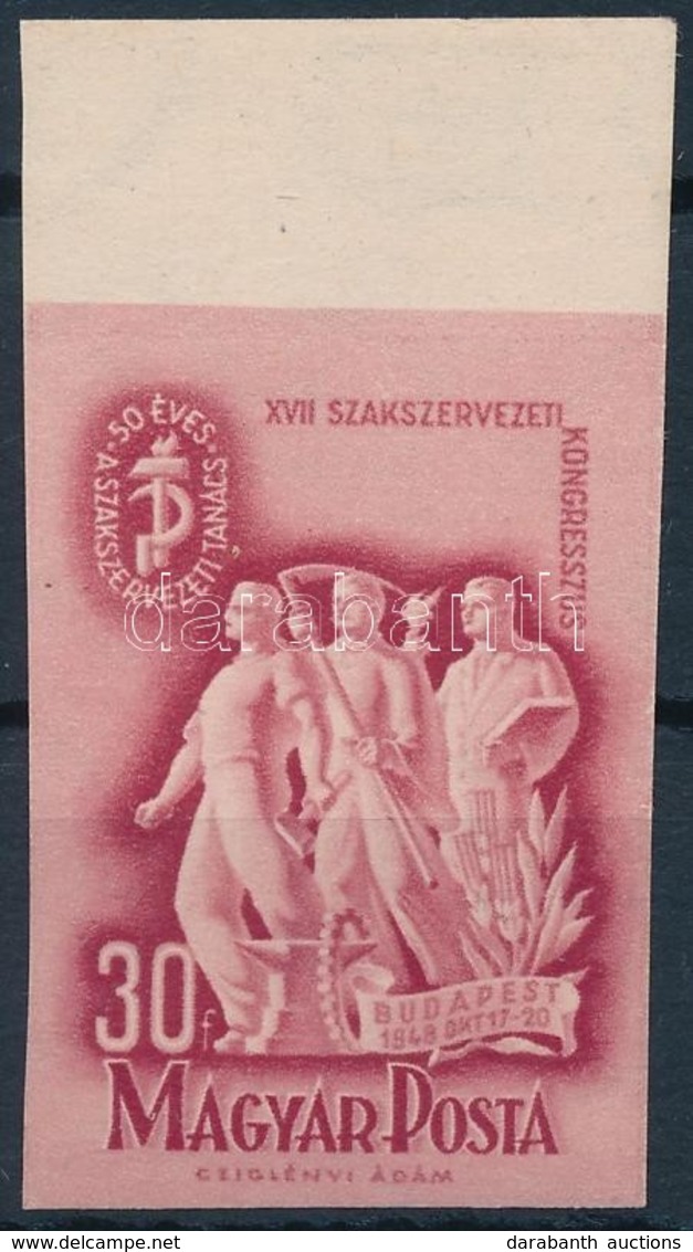 ** 1949 Szakszervezet ívszéli Vágott Bélyeg (5.000) - Other & Unclassified