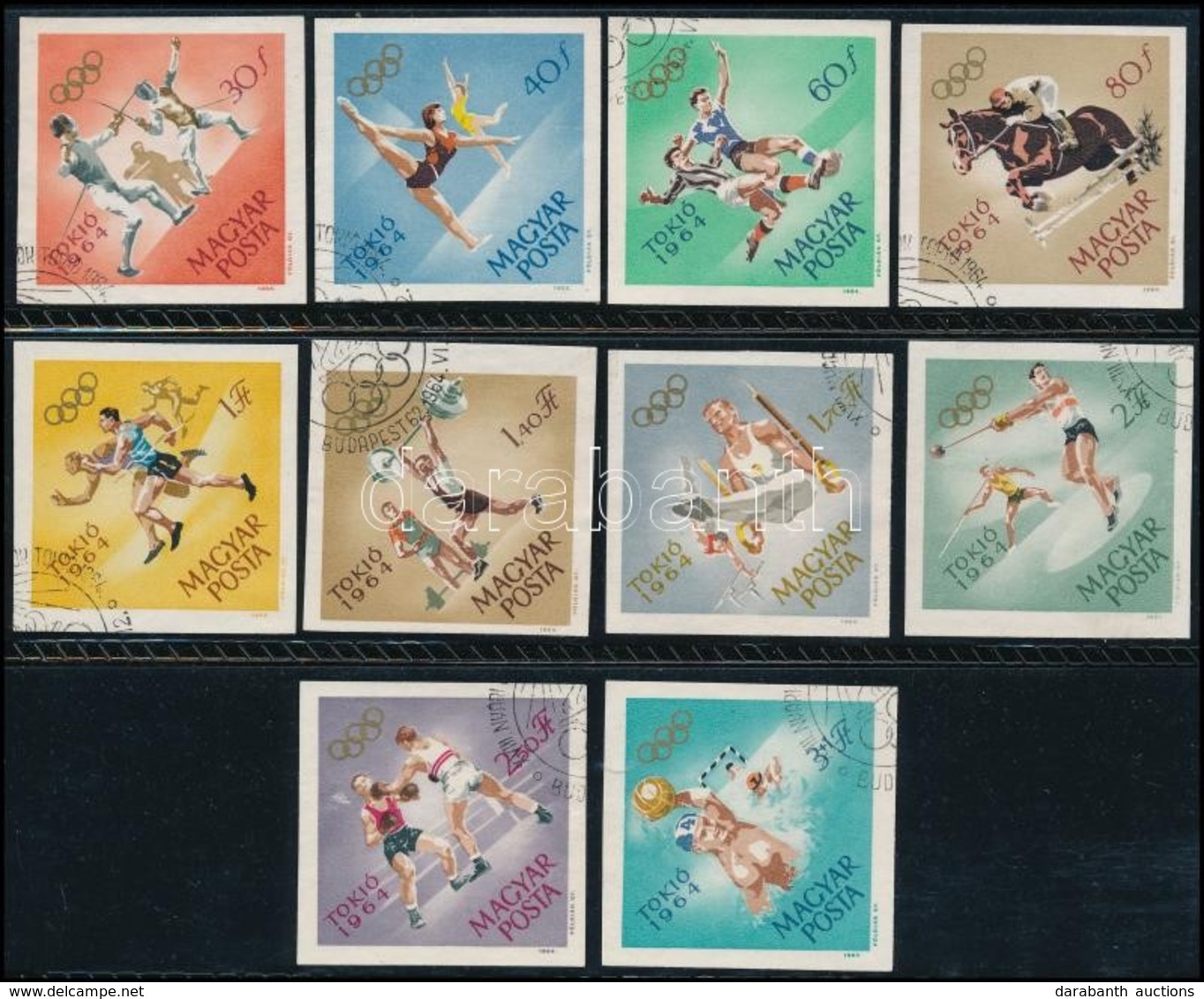 O 1964 Tokiói Olimpia Vágott Sor (4.000) - Other & Unclassified