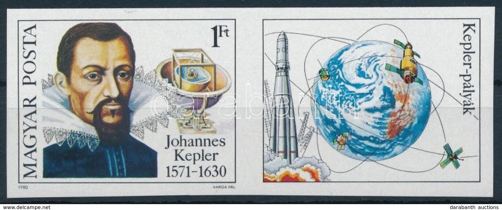 ** 1980 Johannes Kepler Vágott Bélyeg Szelvénnyel (3.000) - Other & Unclassified