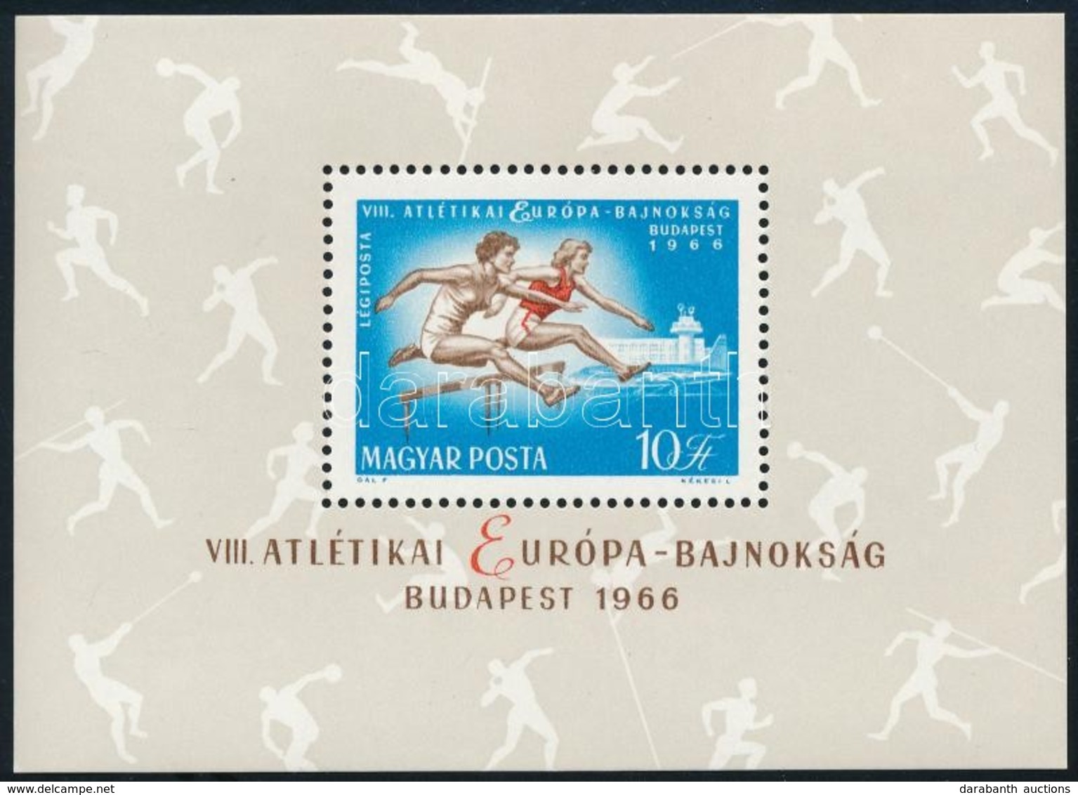 ** 1966 Atlétikai Európa-bajnokság 35 Db Blokk (10.500) - Autres & Non Classés