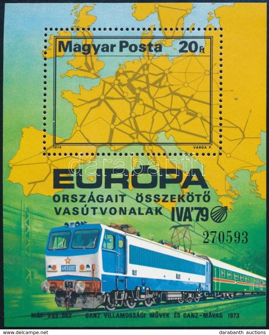 ** 1979 Európa Vasútjai 30 Db Blokk (18.000) - Sonstige & Ohne Zuordnung