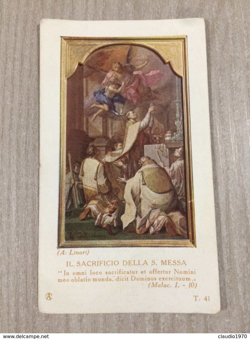 Santino In Ricordo Della S. Ordinazione E Della Prima Messa Di Proietti P. Severino In Martinengo (bg) - Devotion Images