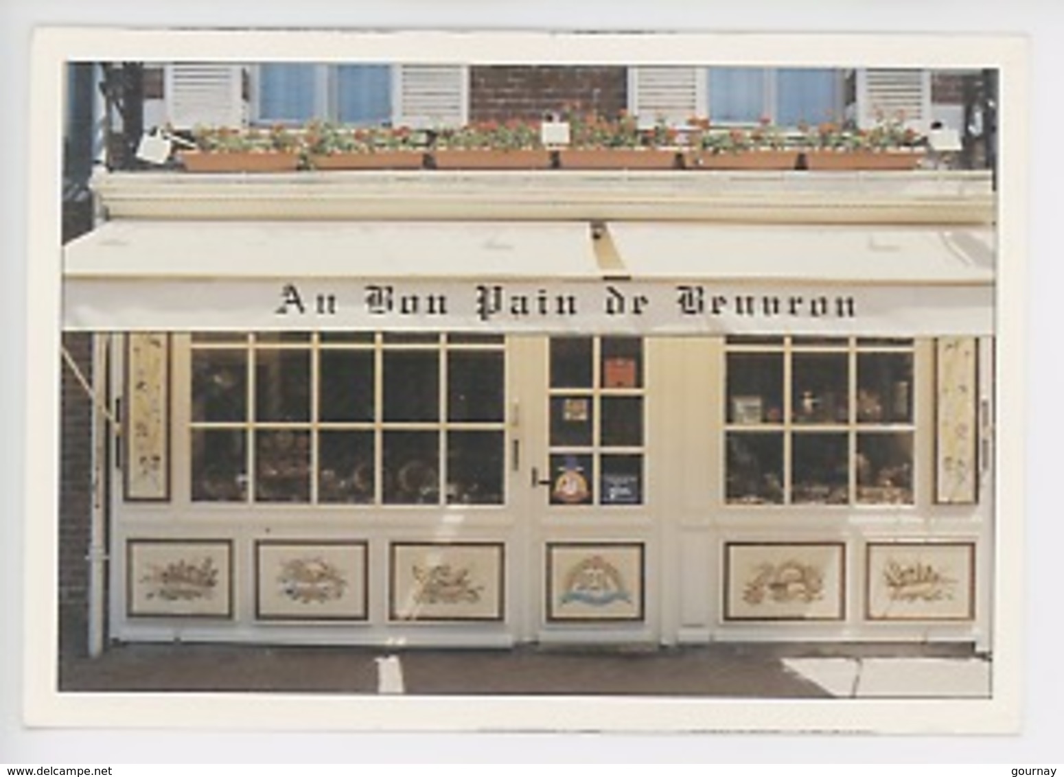 Beuvron En Auge : Boulangerie Patisserie "Au Bon Pain De Beuvron" M. Mme Laurent Roussel Propriétaires (cp Vierge) - Autres & Non Classés