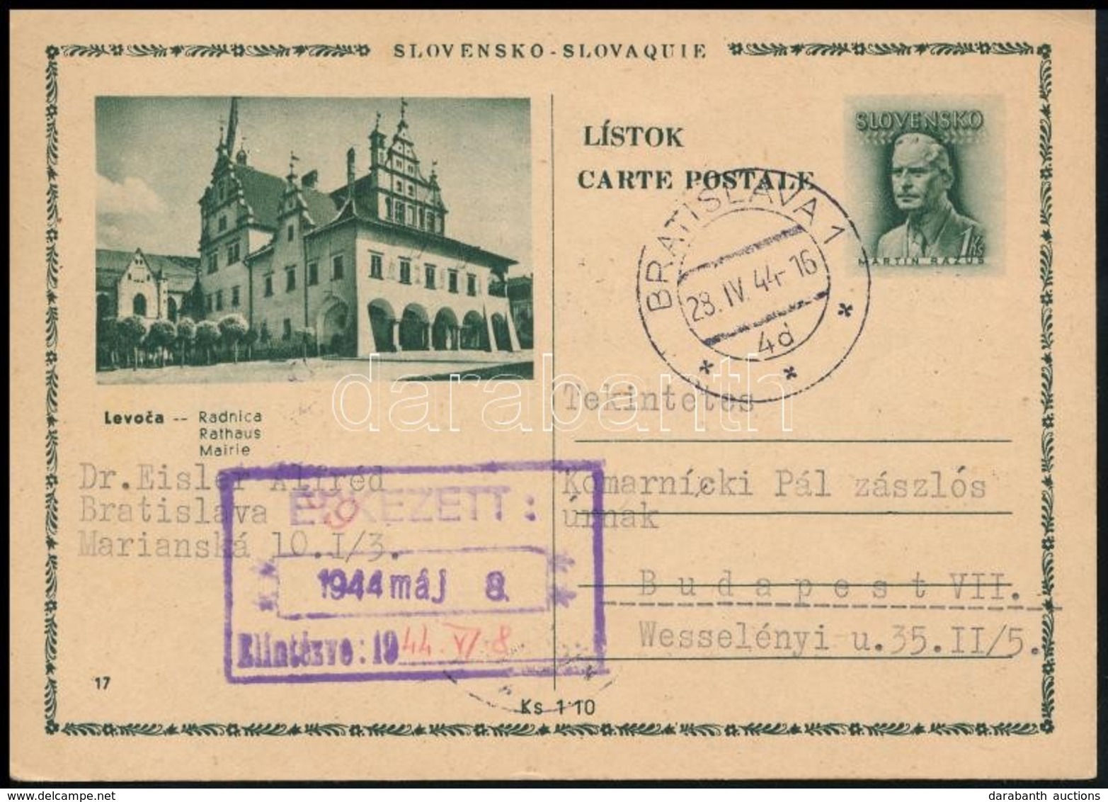 Szlovákia 1944 - Other & Unclassified