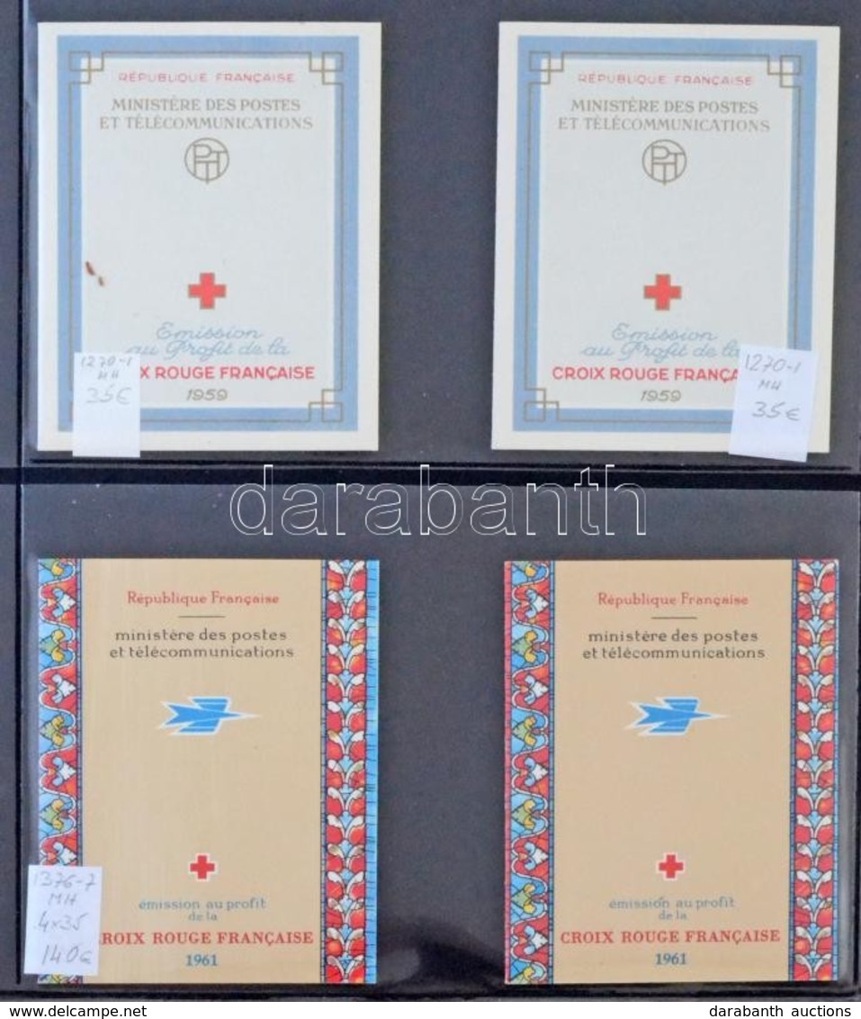 ** Franciaország Vöröskereszt Füzetek 1959-1975 Másodpéldányokkal Lindner Levélberakóban (Mi EUR 1.014.-) - Otros & Sin Clasificación