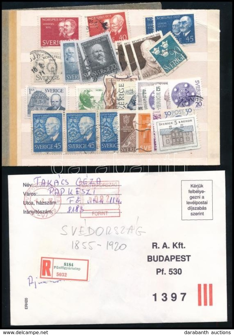 O Svédország 1855-1960 Több Száz Bélyeg 11 Borítékban - Other & Unclassified