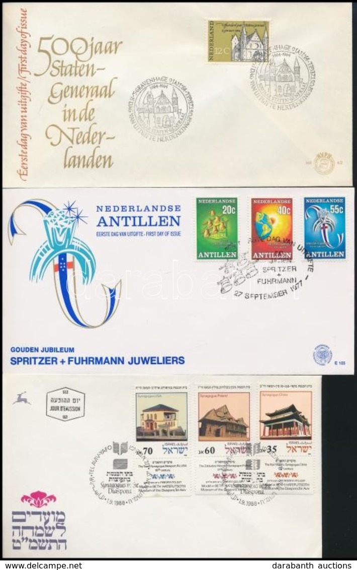 Épületek Motívum 1964-1987 3 Klf FDC - Other & Unclassified