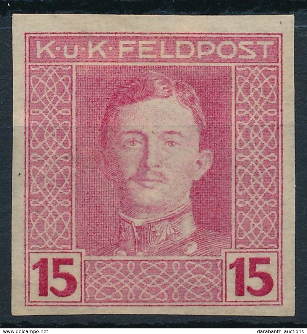 (*) 1917-1918 Károly Fejes Forgalmi Sor 15h Vágott Bélyeg - Other & Unclassified