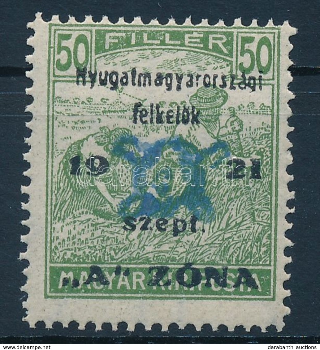 ** Nyugat-Magyarország II. 1921 Arató 50f Garancia Nélkül (18.000) - Otros & Sin Clasificación