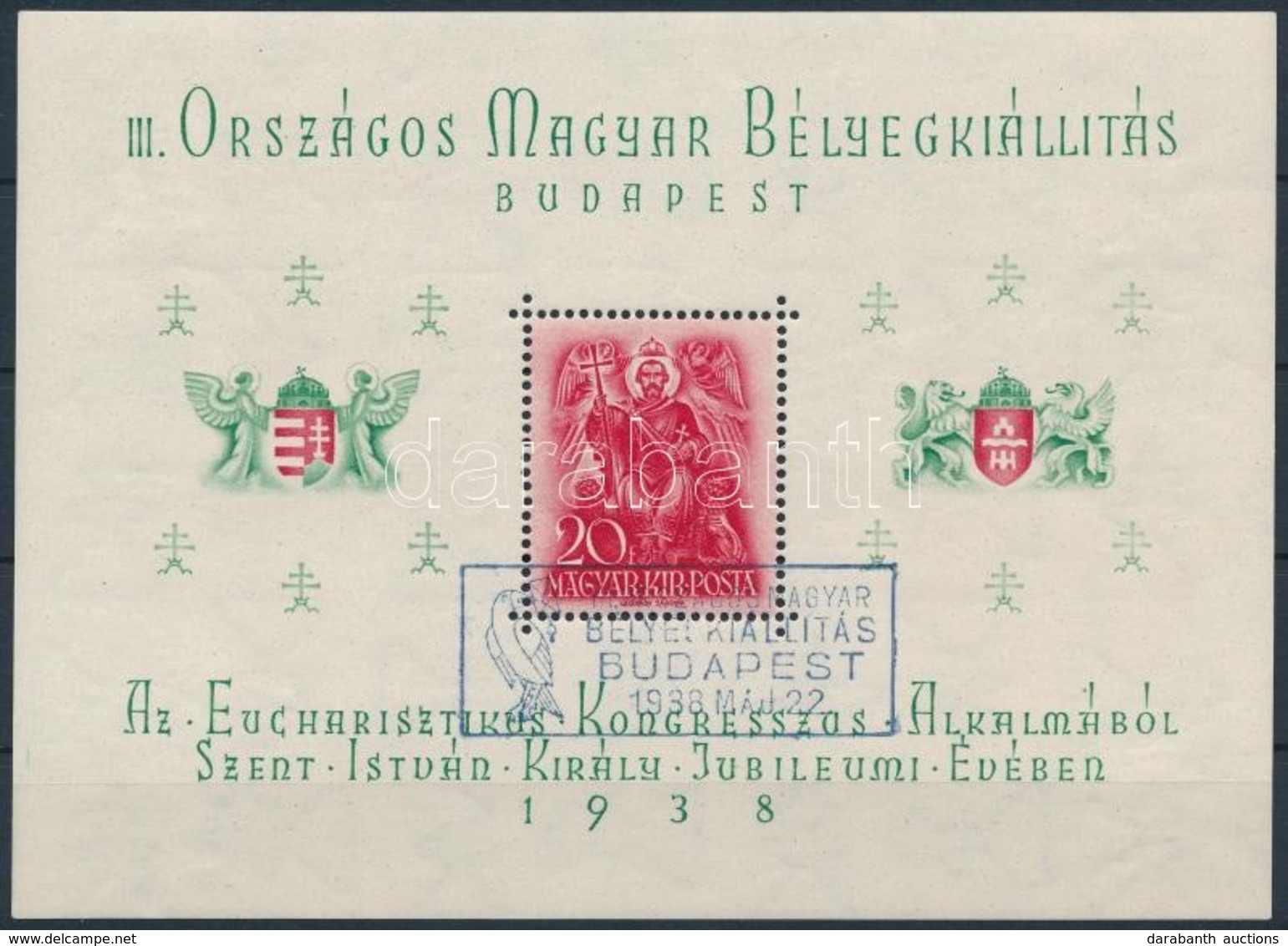 O 1938 ORBÉK Blokk (6.000) - Other & Unclassified