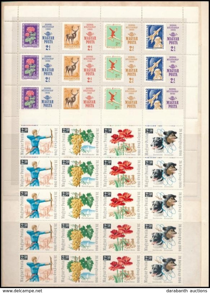 ** 1965/1966 Bélyegnap 38. és Bélyegnap 39. Teljes ívek - Other & Unclassified