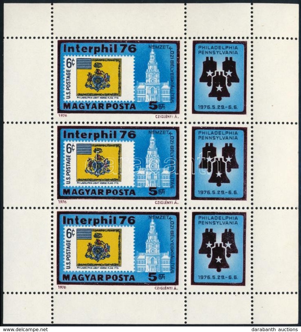 ** 1976 Interphil 20 Db Kisív (8.000) - Other & Unclassified