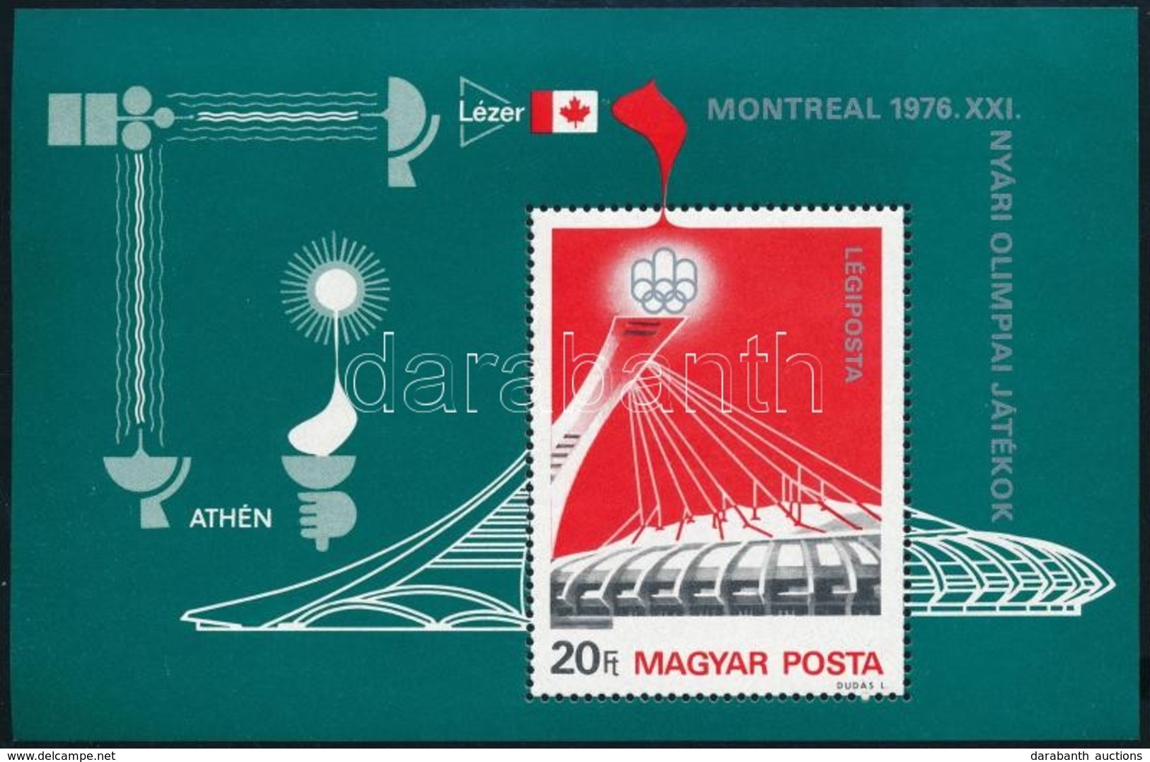 ** 1976 Olimpia (V.) - Montreal 22 Db Blokk (7.700) - Other & Unclassified