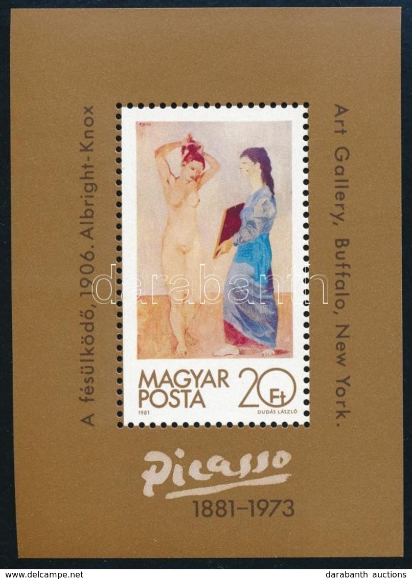 ** 1981 Festmény (XIX.) - Pablo Picasso 8 Db Blokk (4.000) - Otros & Sin Clasificación