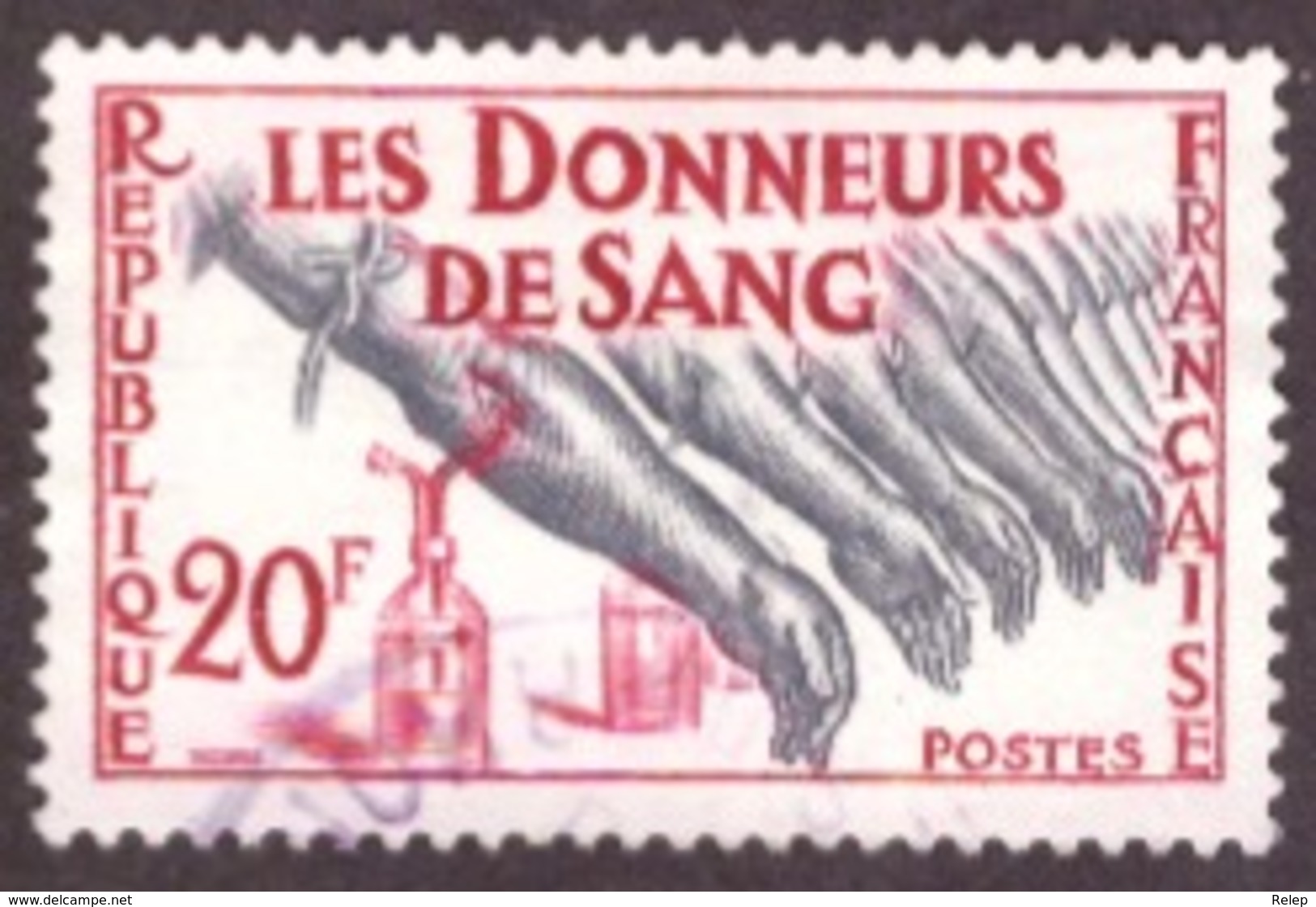 France 1959 - Blood Donors 20F - TBE - Usados