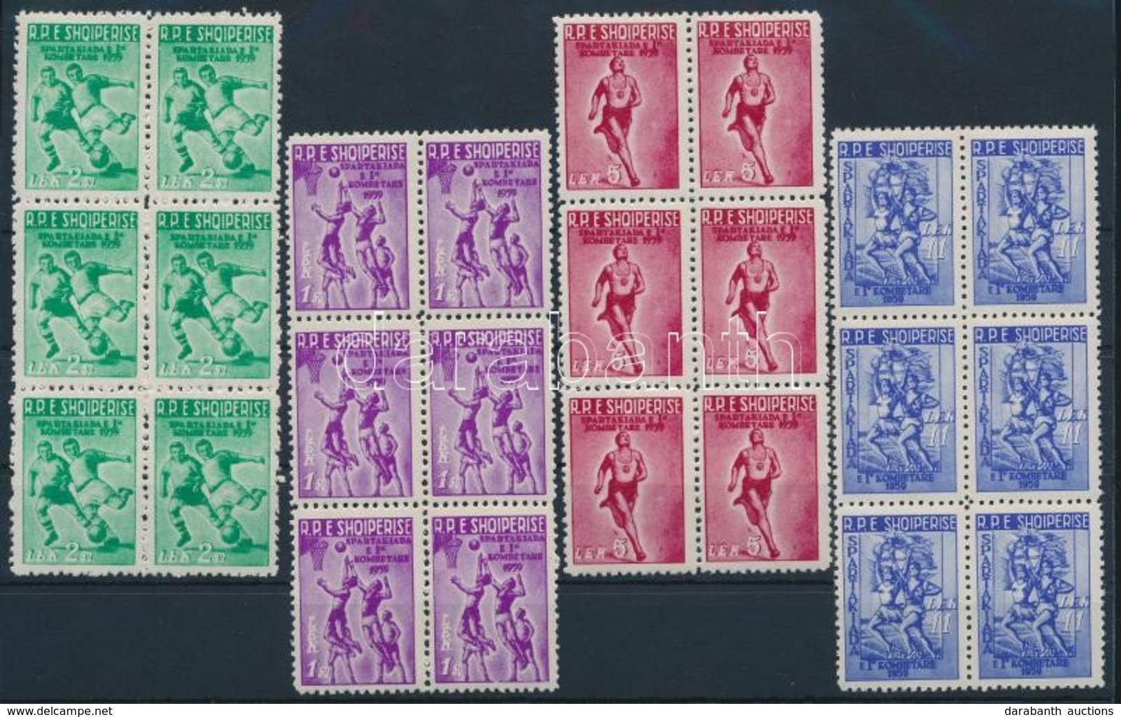 ** 1959 Sport Sor Hatostömbökben Mi 578-581 - Other & Unclassified