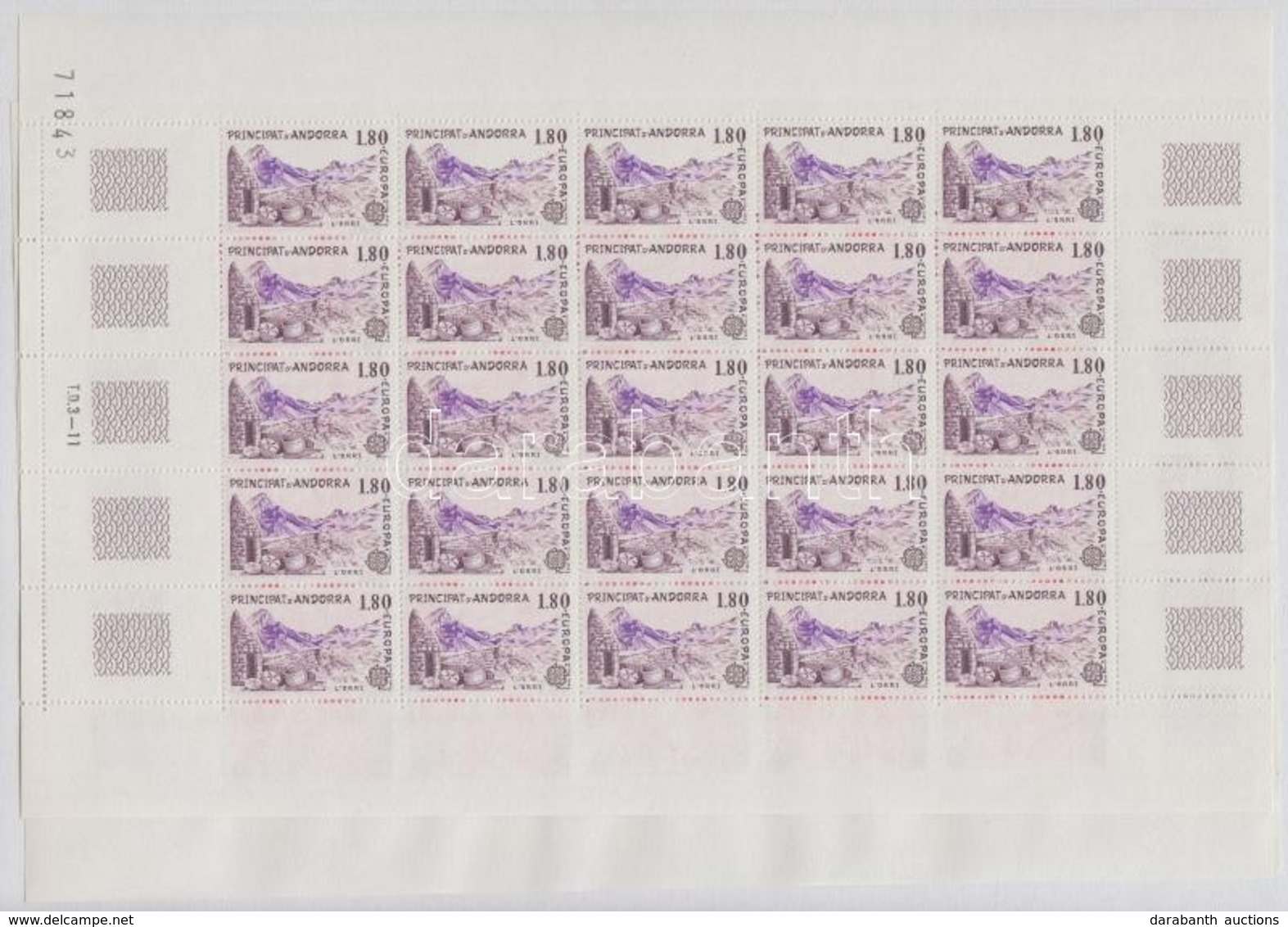 ** 1983 Europa CEPT Kisív Sor / Mi 334-335 Minisheets - Otros & Sin Clasificación